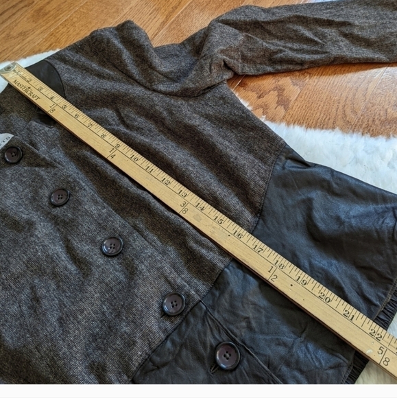 Vintage PORTS 1961  jacket coat blazer brown women's designer size 14 - Picture 6 of 9